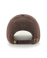 Men's '47 Brand Brown San Diego Padres Team Pride Clean Up Adjustable Hat