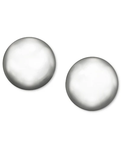 Lauren Ralph Lauren Silver-Tone Metal Bead Stud Earrings (8 mm)