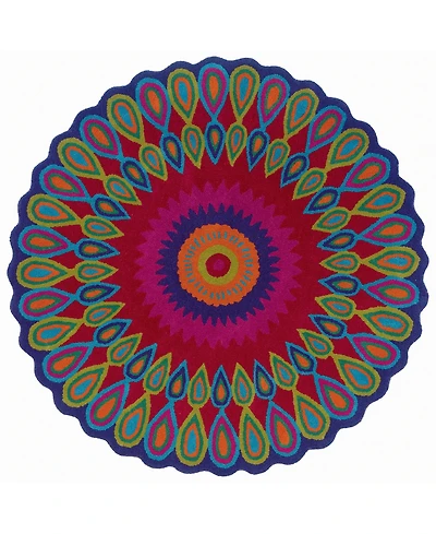Lr Home Valentin Vlnta-540 3' x Round Area Rug