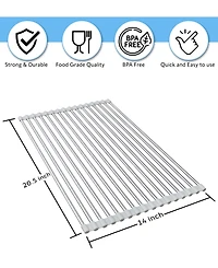 Cheer Collection Roll Up Dish Drying Rack, 2 Pack