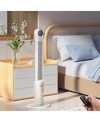 42'' Tower Fan Smart Display Panel 12H Timer 80 Degree Oscillating w/Remote