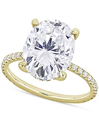 Moissanite Oval Ring (4-7/8 ct. t.w.) 10k Gold