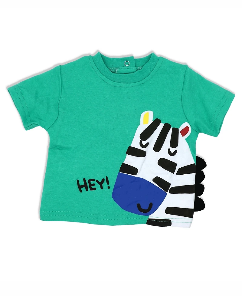 Lily & Jack Baby Boys Zebra T Shirt, Shorts and Bib, 3 Piece Set