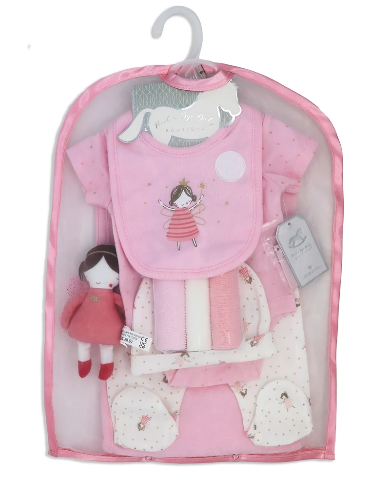 Rock-a-Bye Baby Boutique Girls Little Fairy Layette Gift, 10 Piece Set