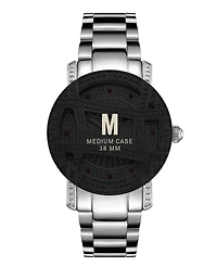 Jbw Women's Olympia Silver-Tone Stainless Steel Watch, 38mm