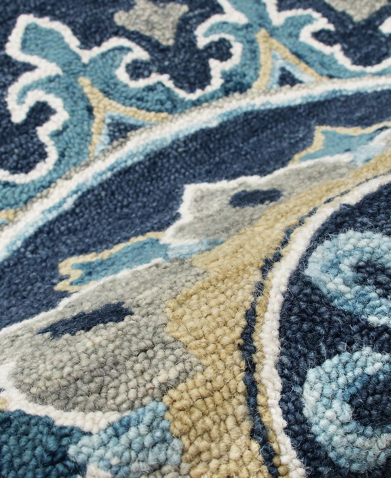 Lr Home Valentin Vlnta-569 7' x 7' Round Area Rug