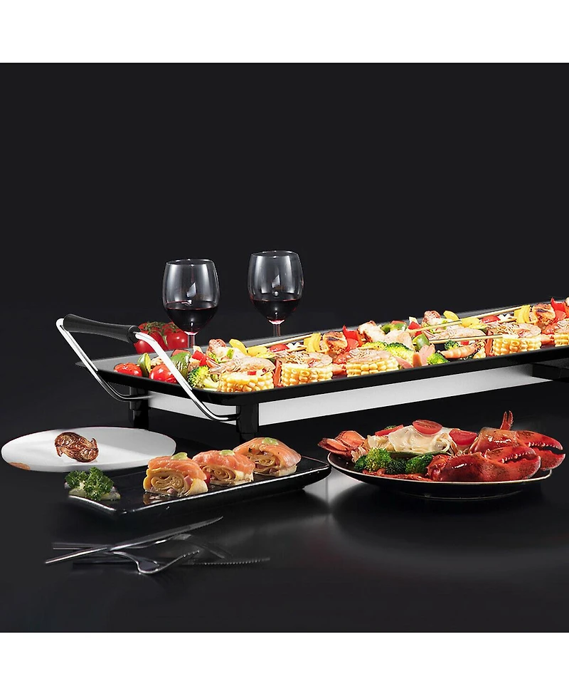 Electric Teppanyaki Table Top Grill Griddle Bbq Barbecue