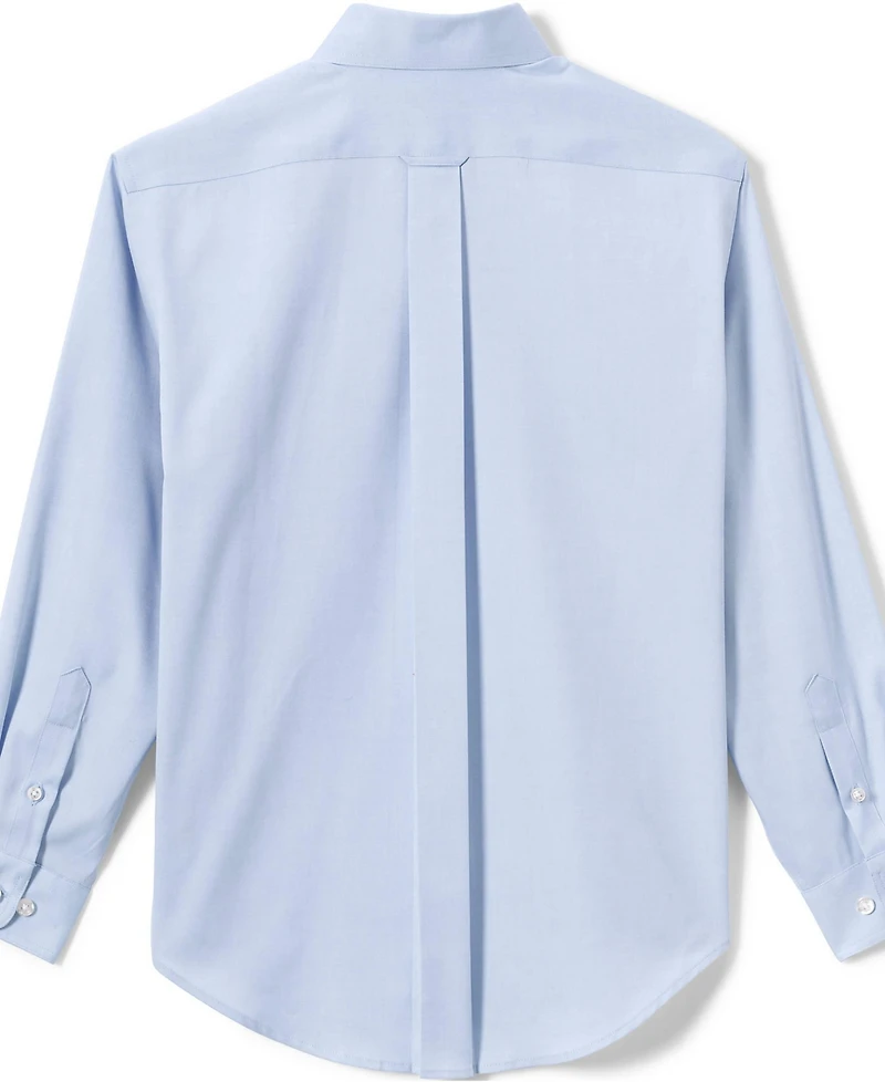 Lands' End Men's Long Sleeve No Iron Pinpoint Dress Shirt