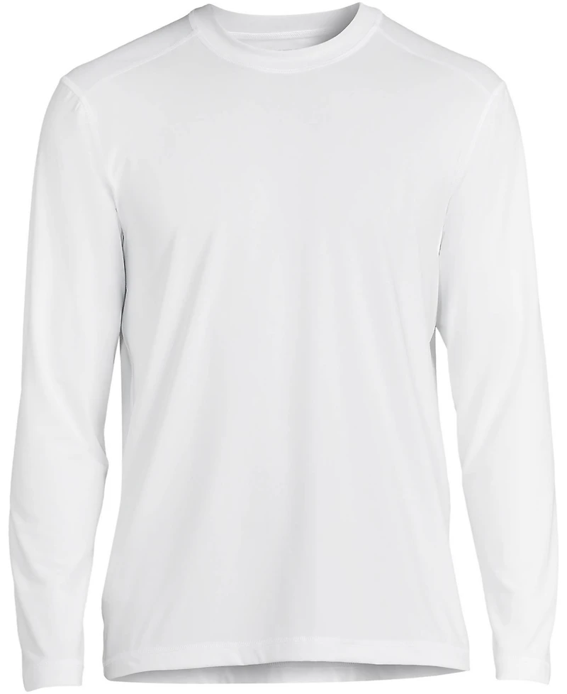 Lands' End Big & Tall Long Sleeve Upf 50 Swim Tee Rash Guard