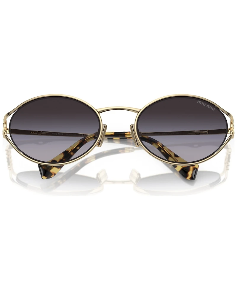 Miu Women's Oval Metal Sunglasses, MU52YS