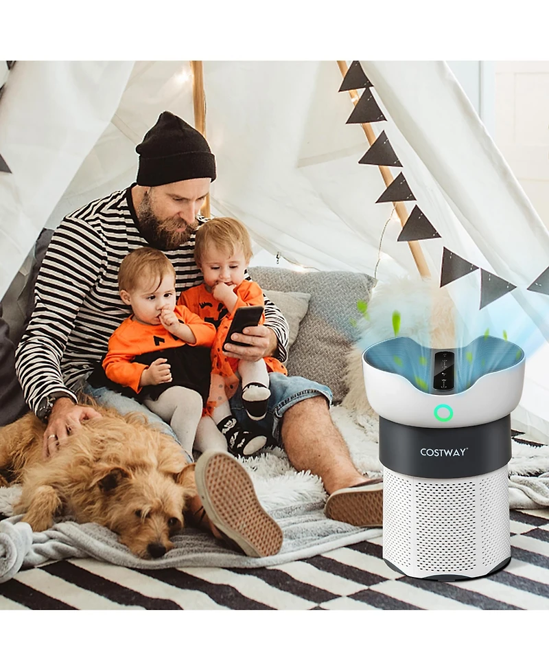 Air Purifier for Home Office up to 1300 Sq Ft H13 True Hepa Filter Air Cleaner