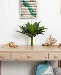 Nearly Natural 19" Large Agave Artificial Plant (Set of 2)