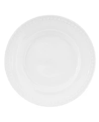 Fitz and Floyd Everyday Whiteware Beaded 16 Piece Dinnerware Set, Service for 4