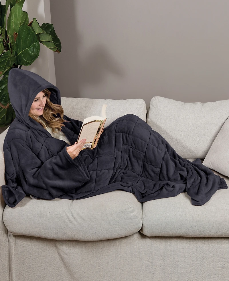 Ella Jayne Wearable Weighted Snuggle Blanket, 50" x 75"