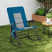 Costway Foldable Rocking Padded Chair Portable Camping