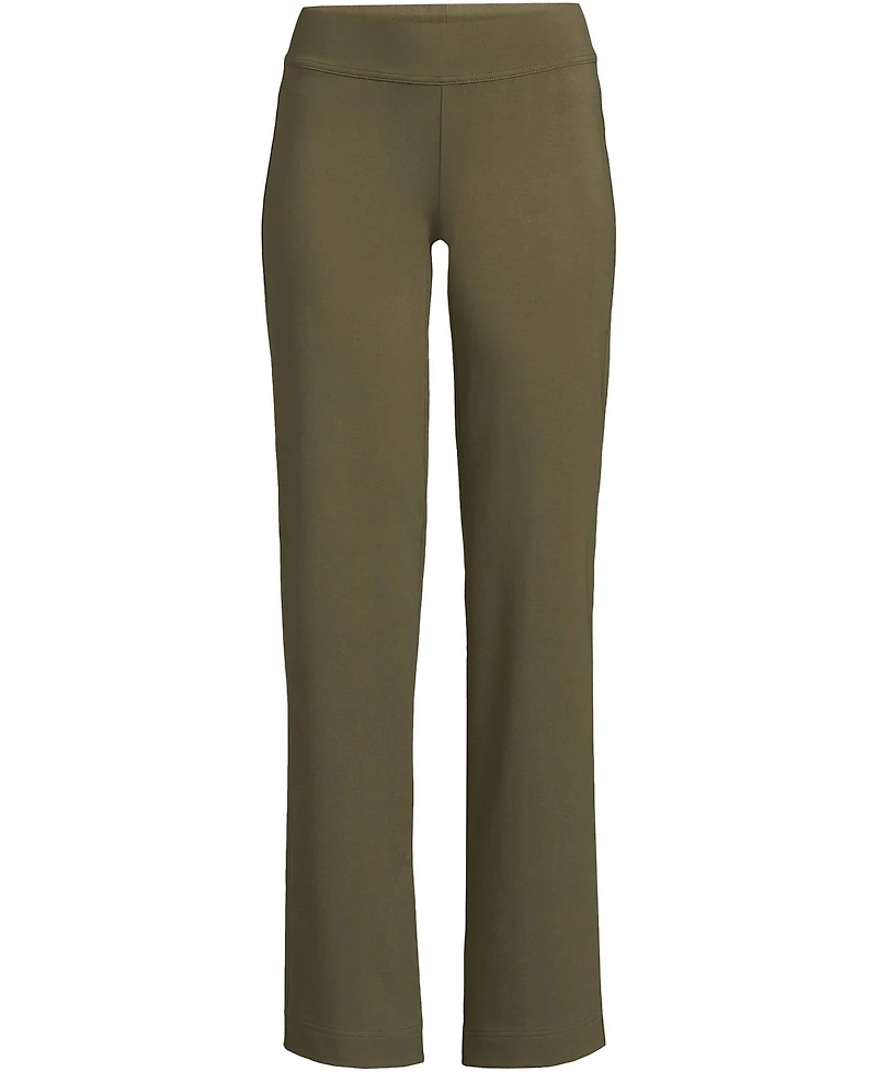 Lands' End Plus Starfish Mid Rise Straight Leg Pants