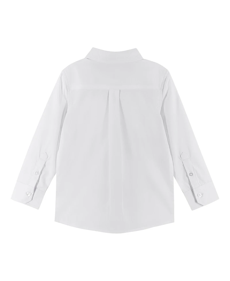 Andy & Evan Toddler Boys Toddler/Child White Poplin Button-down Shirt