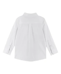 Andy & Evan Toddler Boys Toddler/Child White Poplin Button-down Shirt