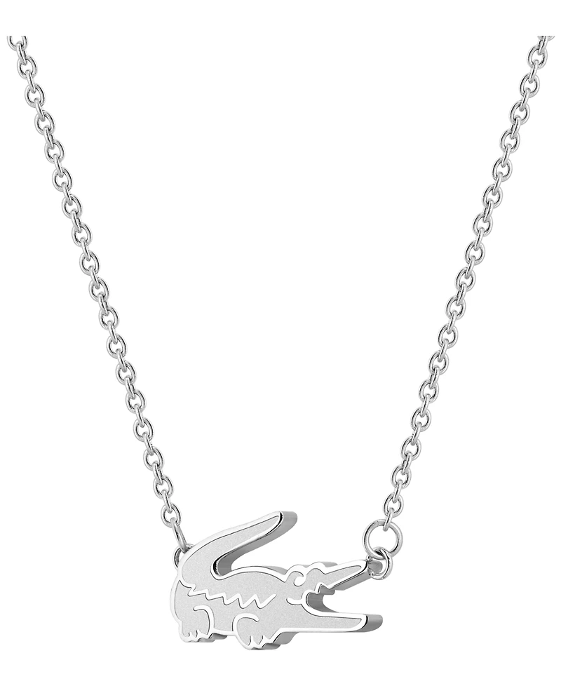 Lacoste Stainless Steel Crocodile Necklace