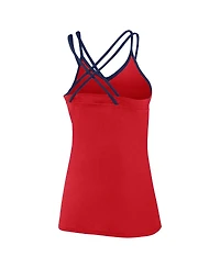 Women's Fanatics Red St. Louis Cardinals Barrel It Up Cross Back V-Neck Tank Top