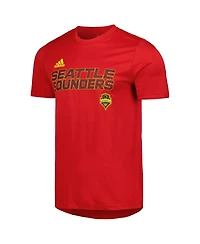 Men's adidas Red Seattle Sounders Fc Team Jersey Hook Aeroready T-shirt