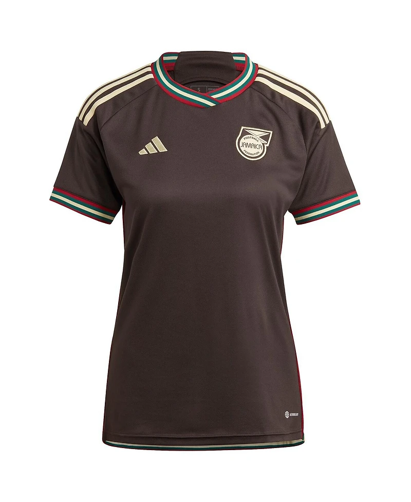 Women's adidas Brown Jamaica National Team 2023 Away Replica Jersey