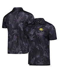 Men's Colosseum Black Iowa Hawkeyes Palms Team Polo Shirt
