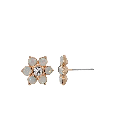 2028 Crystal Flower Stud Earring