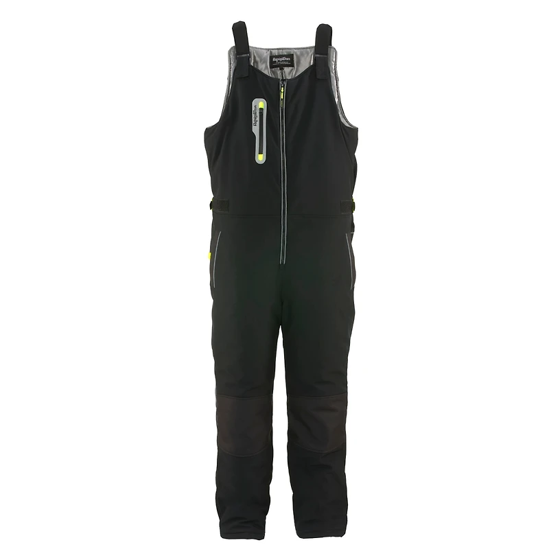 RefrigiWear Men's Extreme Softshell Bib Overalls - -60°F Comfort, Insulated, Windproof, Water-Repellent, Durable Workwear for Cold