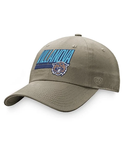 Men's Top of the World Khaki Villanova Wildcats Slice Adjustable Hat