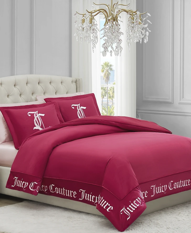 Juicy Couture Reversible Velvet Comforter Set