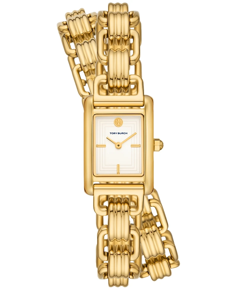 Tory Burch Women's The Eleanor 3-in-1 Gold-Tone Stainless Steel Bracelet Watch 19mm