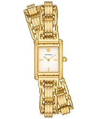Tory Burch Women's The Eleanor 3-in-1 Gold-Tone Stainless Steel Bracelet Watch 19mm