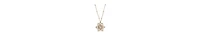 2028 Crystal Flower Pendant Necklace