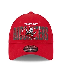 Men's New Era Red Tampa Bay Buccaneers 2023 Nfl Draft 9FORTY Adjustable Hat