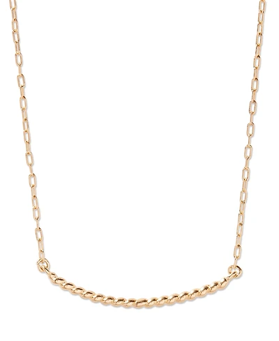 brook & york 14K Gold-Plated Rope Textured Liv Necklace