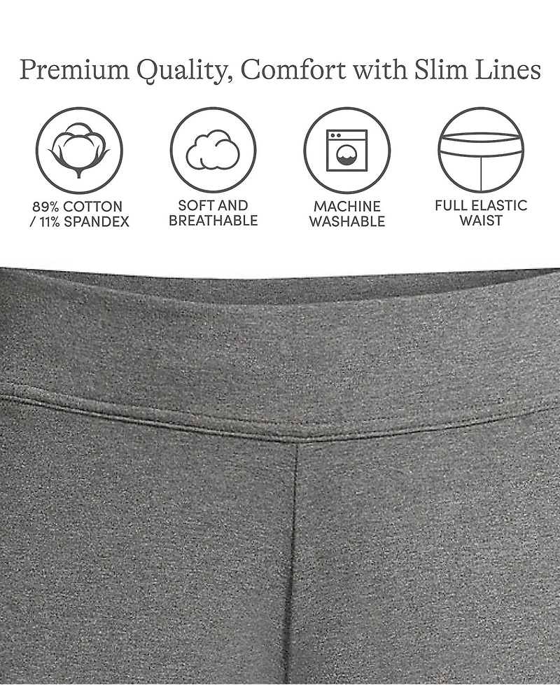 Lands' End Petite Starfish Mid Rise Slim Leg Pants