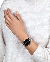 Rado Women's Swiss Florence Classic Diamond (1/20 ct. t.w.) Two-Tone Stainless Steel Bracelet Watch 38mm