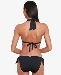 Lauren Ralph Lauren Womens Beach Club Solid Molded Cup Halter Bikini Top Bottoms