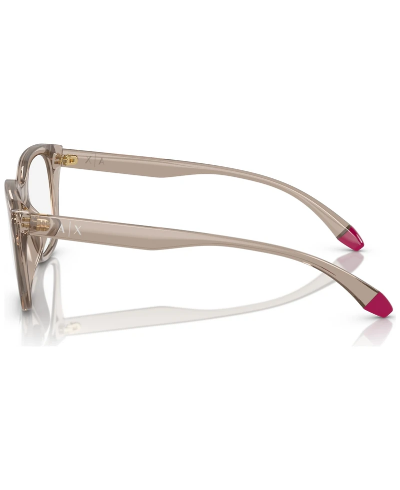 A|X Armani Exchange Women's Pillow Eyeglasses, AX3099U 53