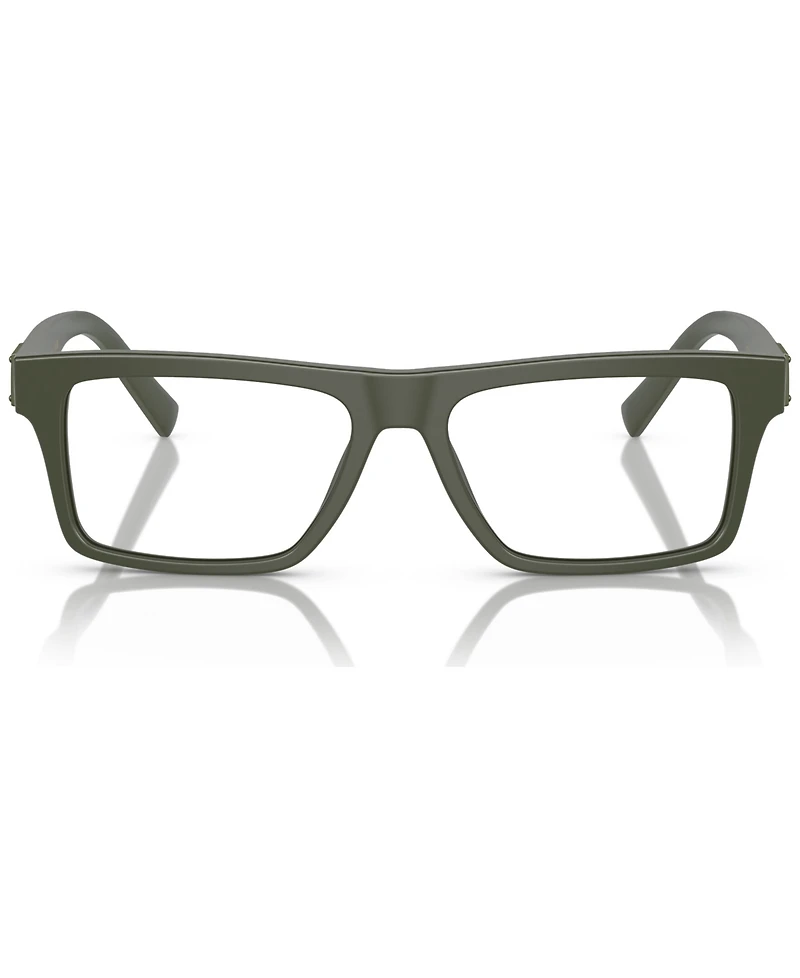 Dolce&Gabbana Men's Rectangle Eyeglasses, DG3368 52