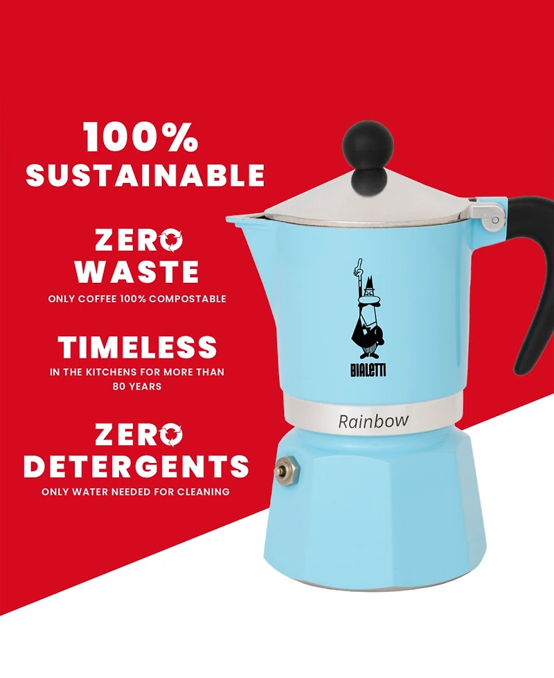 Bialetti Rainbow 139 Ml 3 Cups Coffeemaker