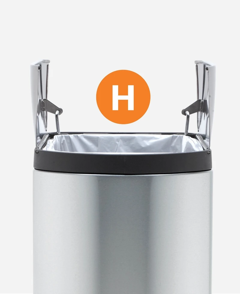 simplehuman Code H 100pk Custom Fit Liners with 5 Quick Dispense Packs, 30-35L Kitchen Trash Bag Liners