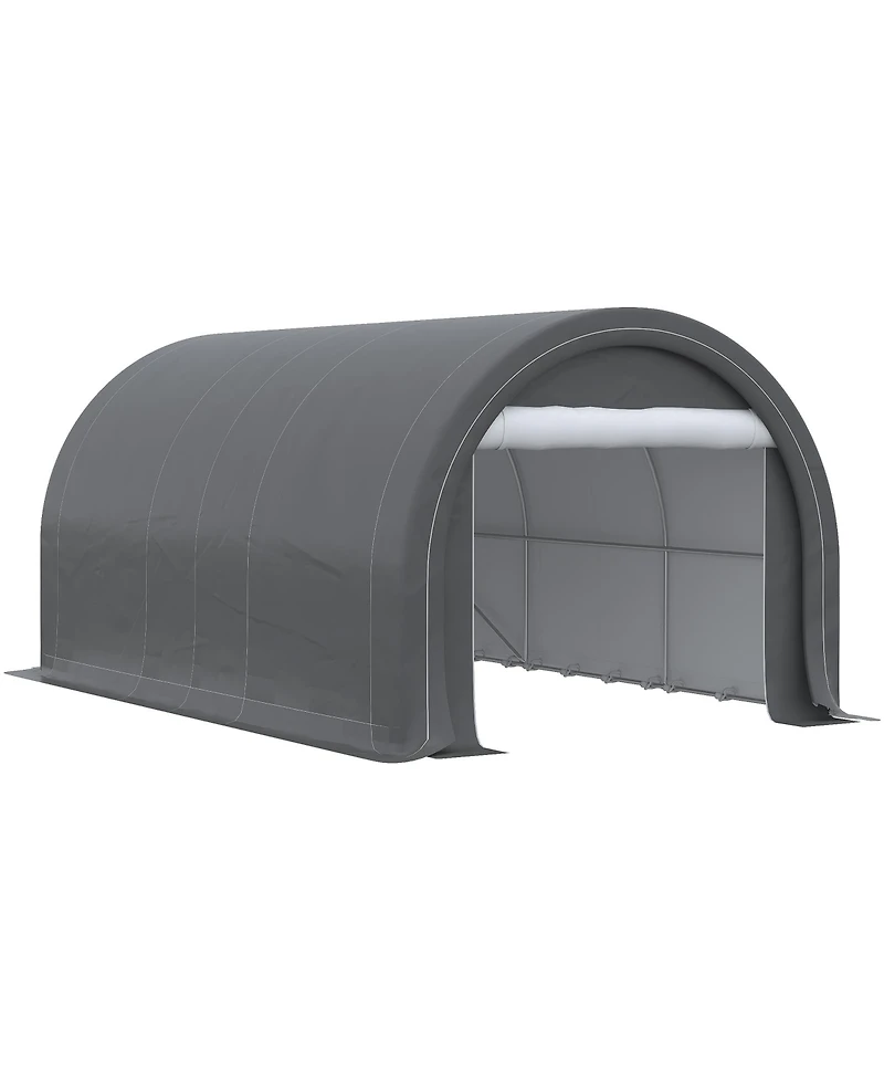Outsunny 10' x 16' Carport Storage Tent Anti-uv Pe Portable Garage,