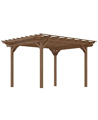 Outsunny 12' x 10' Wooden Pergola, Outdoor Gazebo,