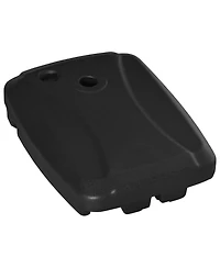 Outsunny Cantilever Umbrella Base, 165 lbs. Capacity, Portable Offset Umbrella Stand on Wheels, Mobile, Heavy-Duty, Fillable with Water or Sand, Black