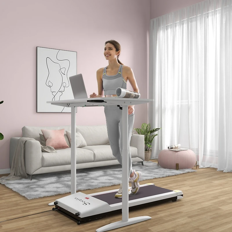 Soozier Walking Jogging Treadmill, Home Gym Exercise Machine w/ Led Monitor