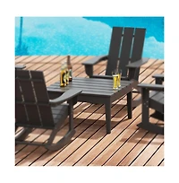 WestinTrends Outdoor Patio Modern Adirondack Coffee Table