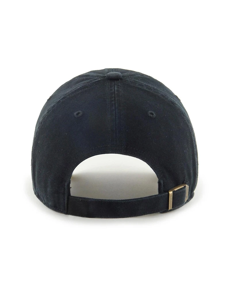 Men's '47 Brand Black Tampa Bay Lightning Clean Up Adjustable Hat