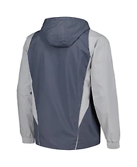 Men's adidas Charcoal St. Louis City Sc All-Weather Raglan Hoodie Full-Zip Jacket